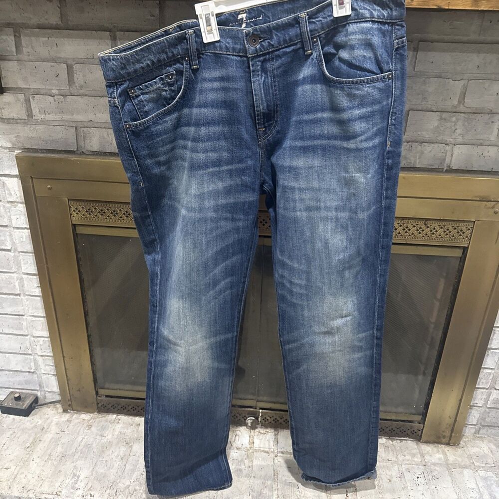 Men’s  7 For All Mankind Jeans Size 38x33 The Straight